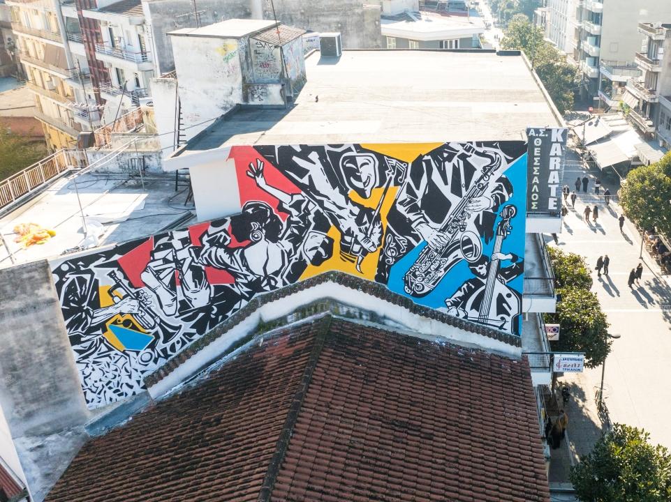 Ο Δήμος Τρικκαίων συνεχίζει να βάζει χρώμα στους τοίχους - Δύο νέα γκράφιτι