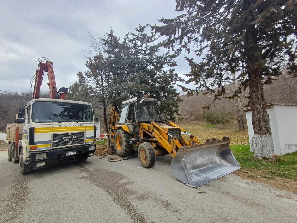 Αυτοψία του Δημάρχου Κιλκίς σε έργα αντικατάστασης του δικτύου ύδρευσης