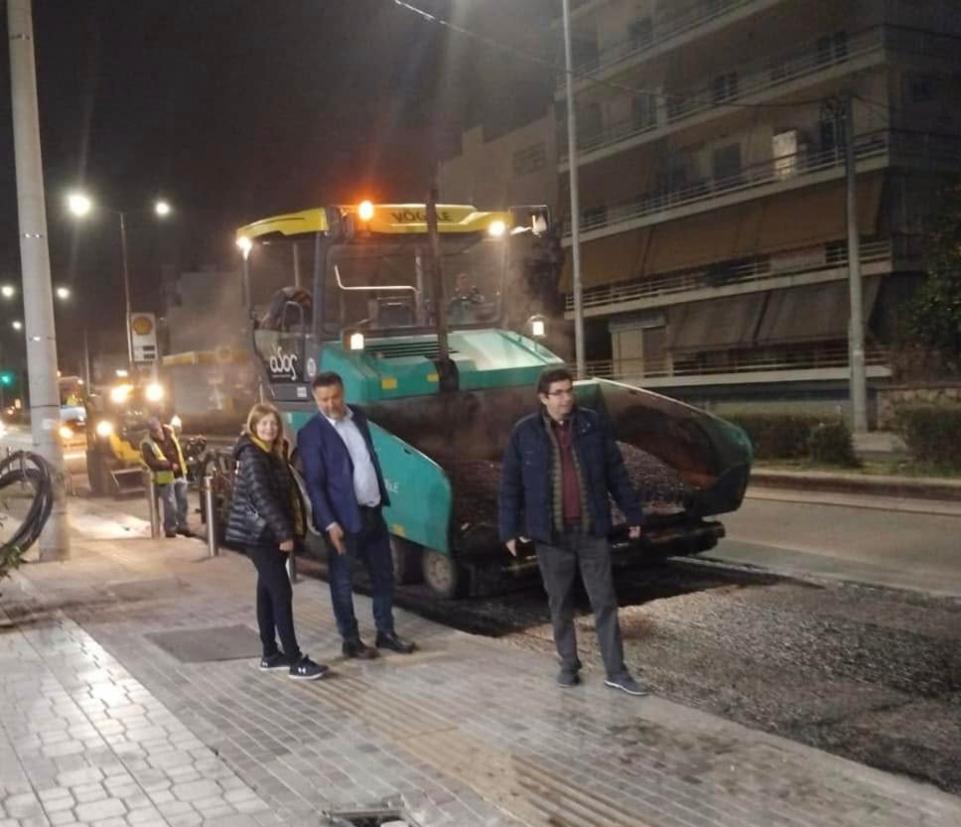 Παλαιό Φάληρο: Ολοκληρώθηκε η συντήρηση του οδοστρώματος στη Λ. Αμφιθέας