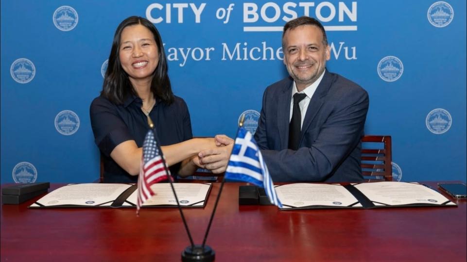 Χάρης Δούκας - Michelle Wu: Δύο προοδευτικοί Δήμαρχοι ενώνουν δυνάμεις για την Αθήνα και τη Βοστώνη