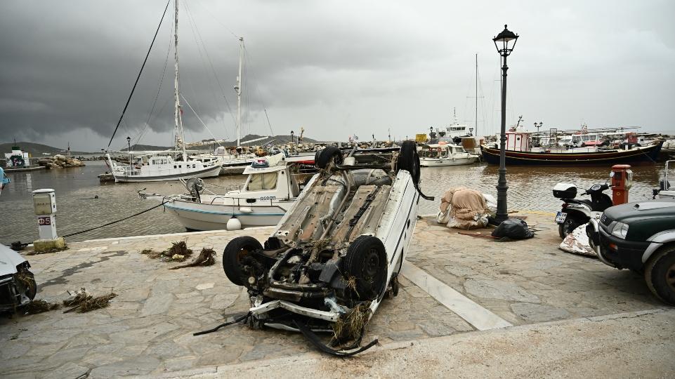Κακοκαιρία: Σε κατάσταση έκτακτης ανάγκης οι δήμοι Πάρου και Μυκόνου