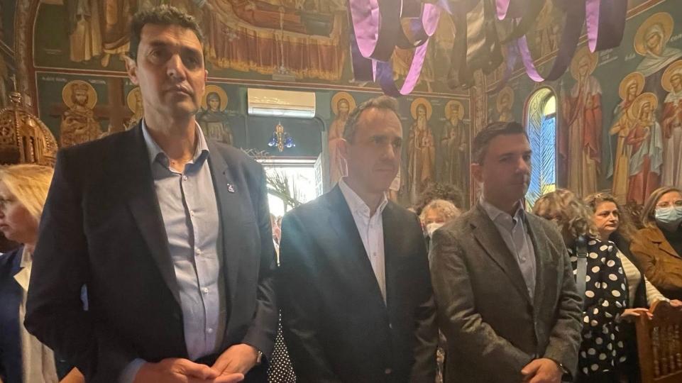 Ο Κλεάνθης Βαρελάς στο Ι.Ν. Ευαγγελισμού της Θεοτόκου στο «Θριάσιο νοσοκομείο»