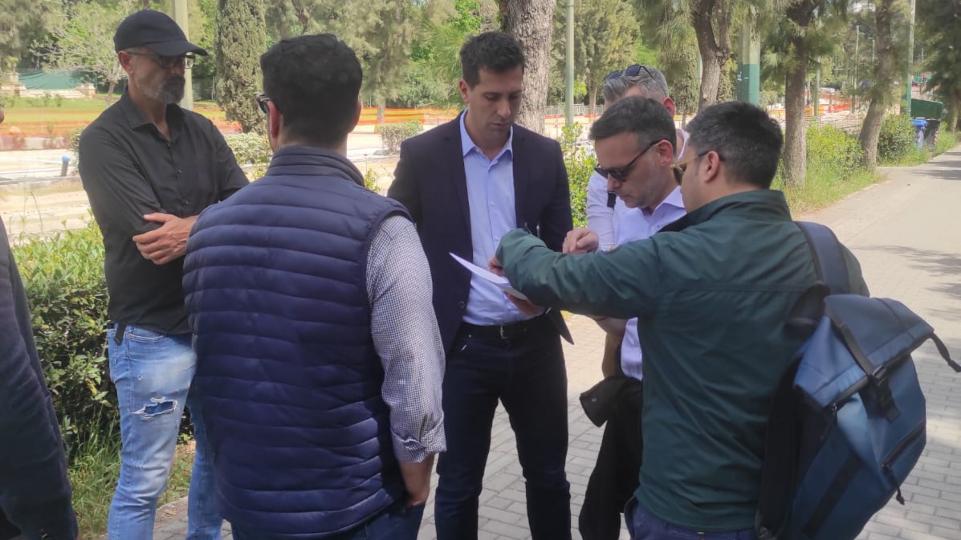 Ξαφνική επίσκεψη Δούκα στα έργα στην Βασιλίσσης Όλγας