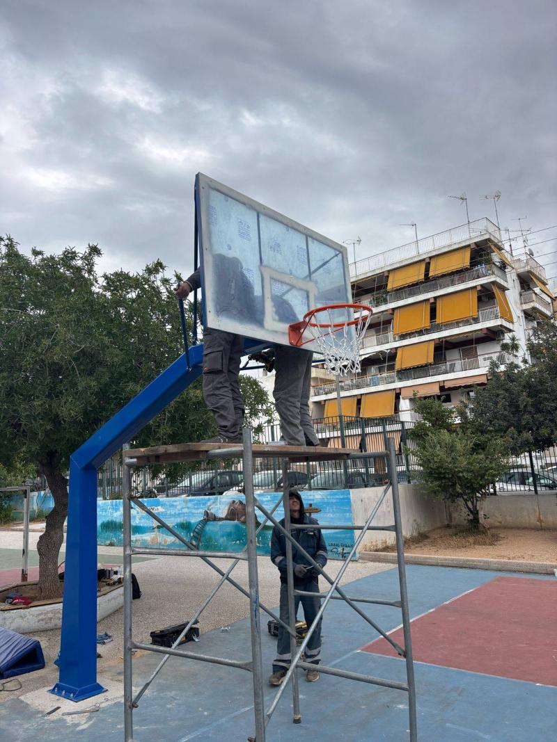 Δήμος Ελληνικού - Αργυρούπολης: Νέες μπασκέτες σε προαύλια και αθλητικά κέντρα