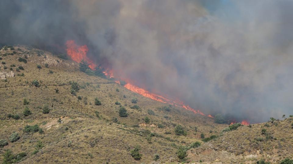 Μαίνεται η φωτιά στη Χίο (Βίντεο, εικόνες)
